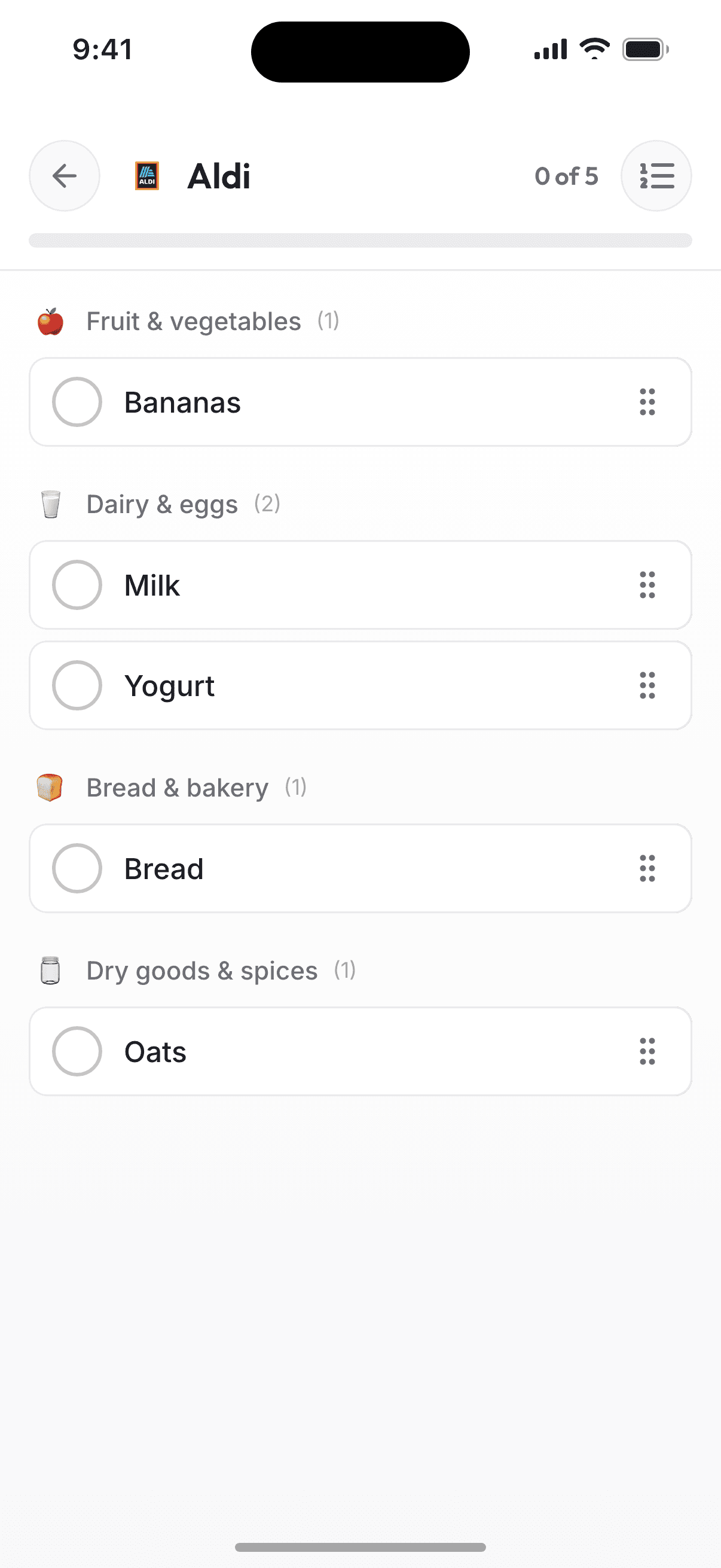 Store mode with progress